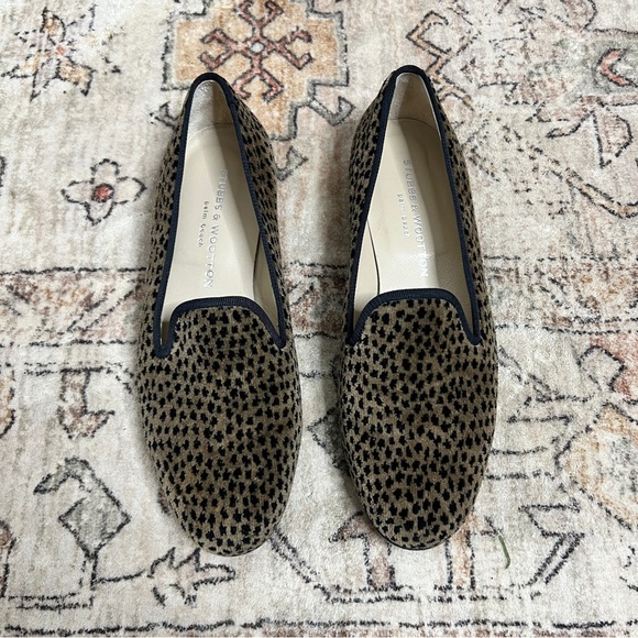 Stubbs And Wootton Loafers Slippers Shoes Velvet Size 9 - Picture 6 of 8